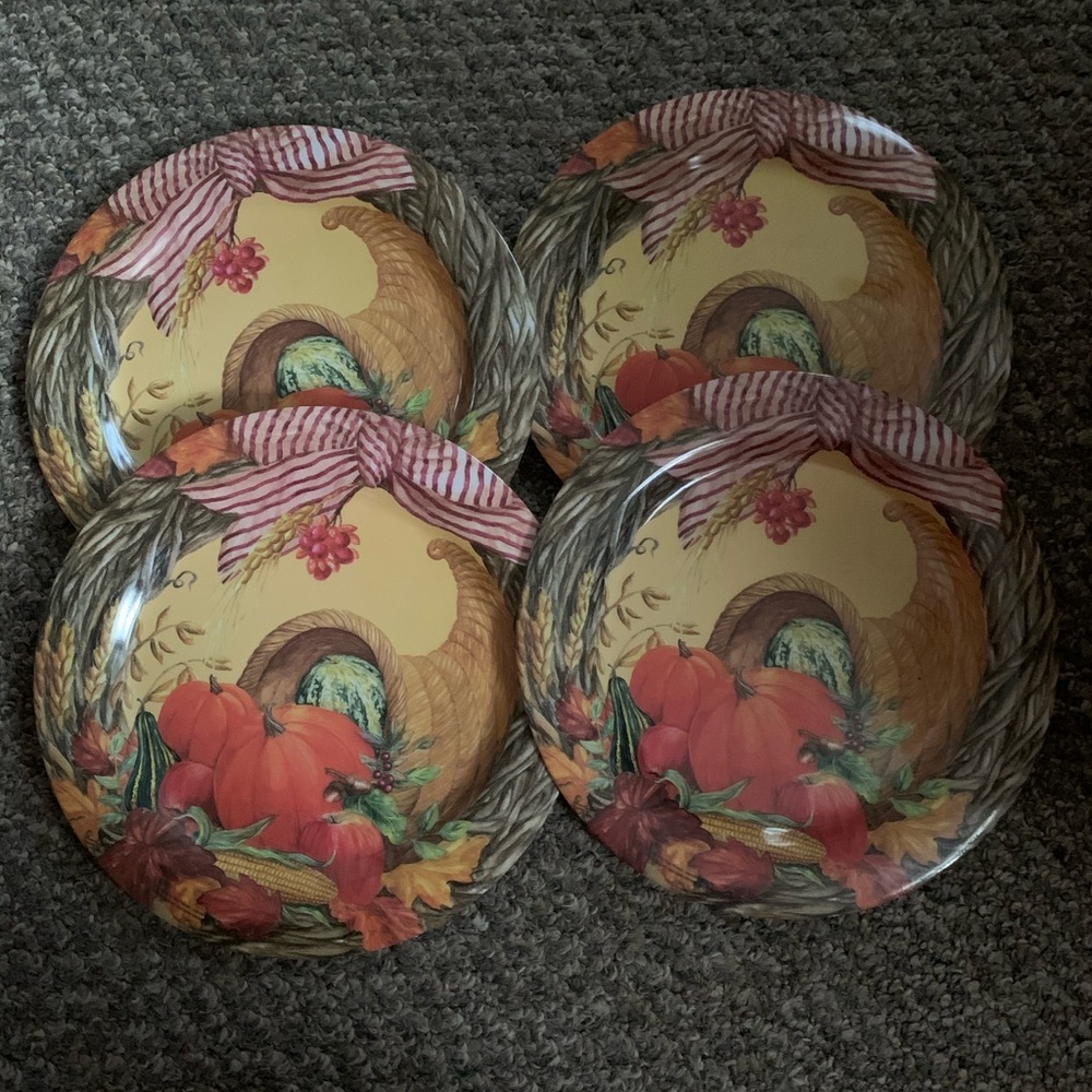4 Thanksgiving Serving 11” Plates